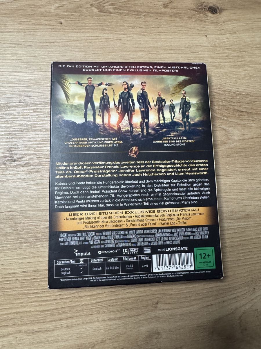 Tutti i DVDs: Die Tribute von Panem - Catching Fire DVD Fan Edition – Usato da Biberist venduto da etesummer 1
