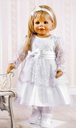 Langärmeliges Taufkleid "Princess" Gr.74