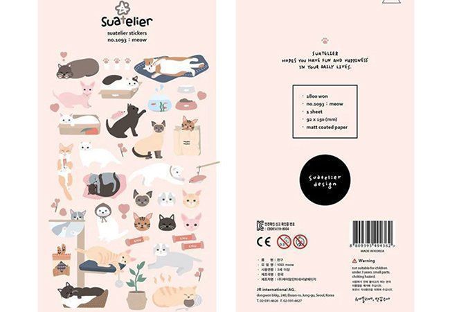 Schöne Sticker Set - Süsse Kitty Meow | Kaufen auf Ricardo