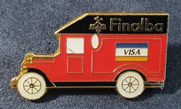 Z084 - Pin Auto Transporter Oldtimer Bankverein Finalba VISA
