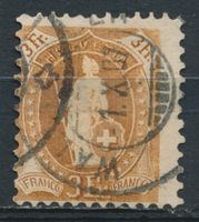 Stehende Helvetia 92A (verschobener Druck)