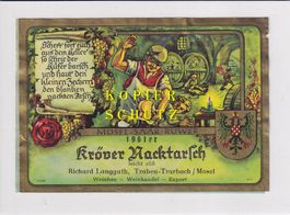 Etikette - Kröver Nacktarsch 1961 (Langguth) /bd