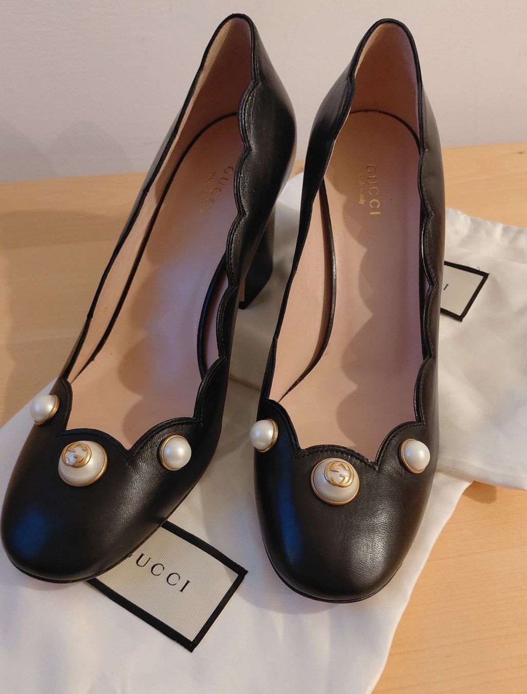 Gucci Scarpe da donna: Gucci Lederschuhe, Schwarz Gr. 39 – Usato da Zürich venduto da ewka