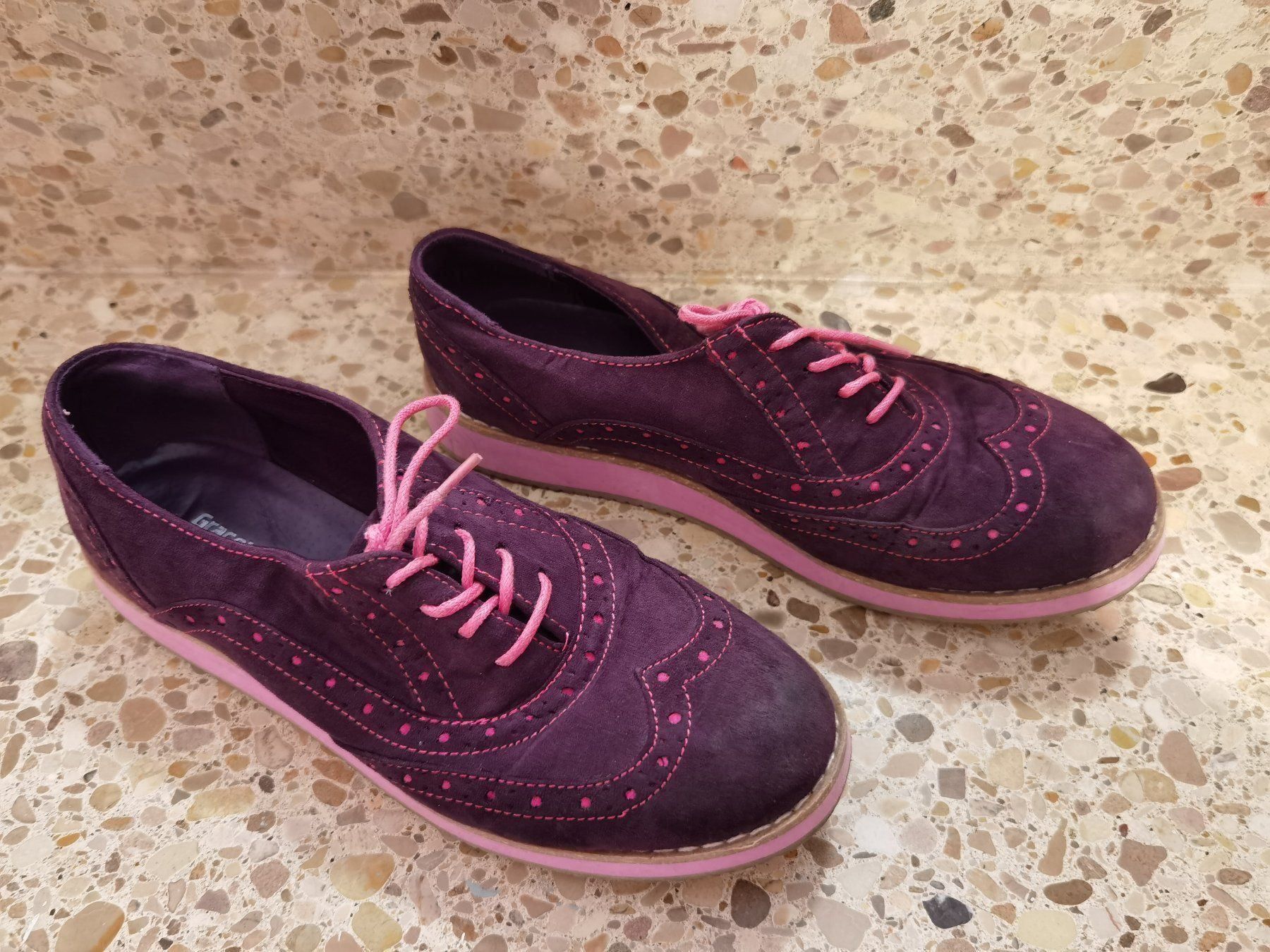 Scarpe da donna: Halbschuhe, Business lila & pink, Gr. 36 – Nuovo (secondo la descrizione) da Heinrichswil venduto da sabi2809 2