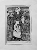 Carl Roesch (1884-1979) - Lithographie, Landwirtschaft, sign