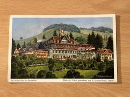 Alte Ansichtskarte Rüttihubel-Bad im Emmental, gelaufen