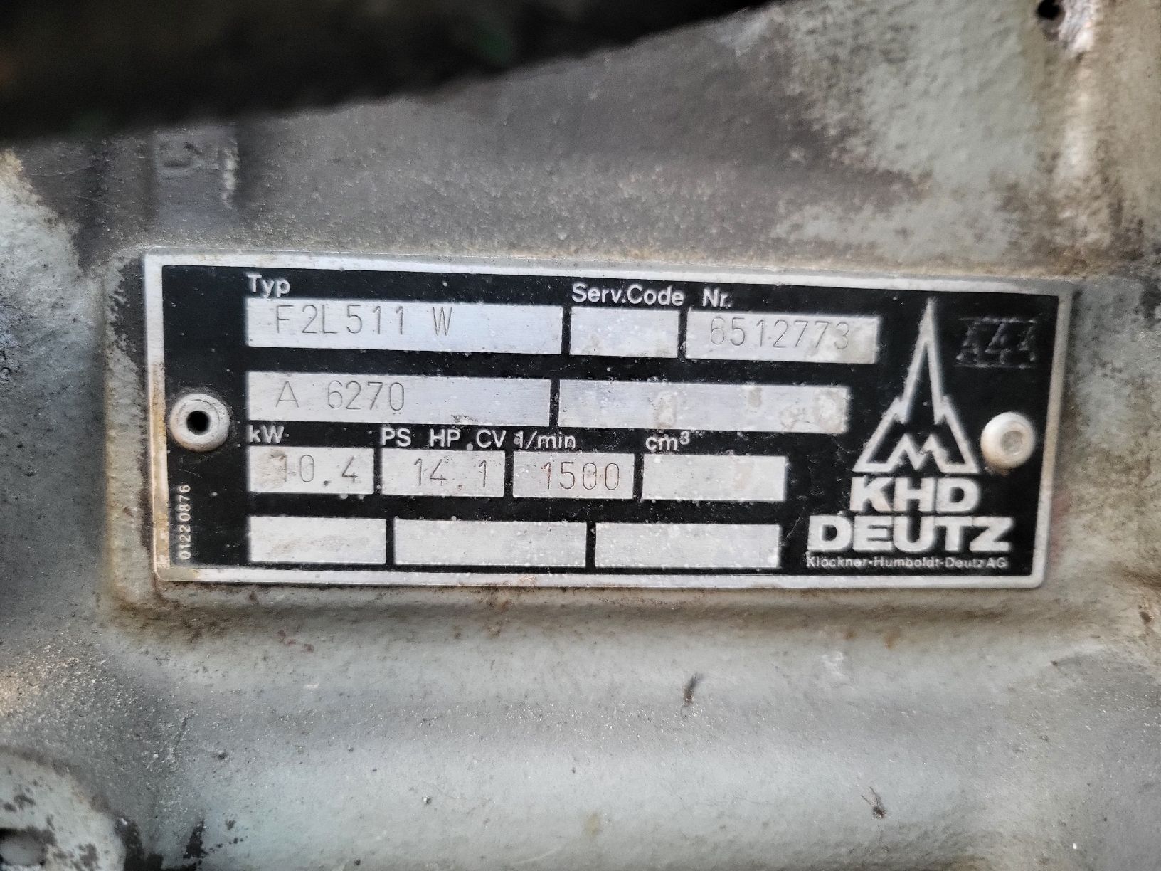Générateurs de courant: Generator Deutz – Défectueux à Schwarzenburg par Dampfer93 4