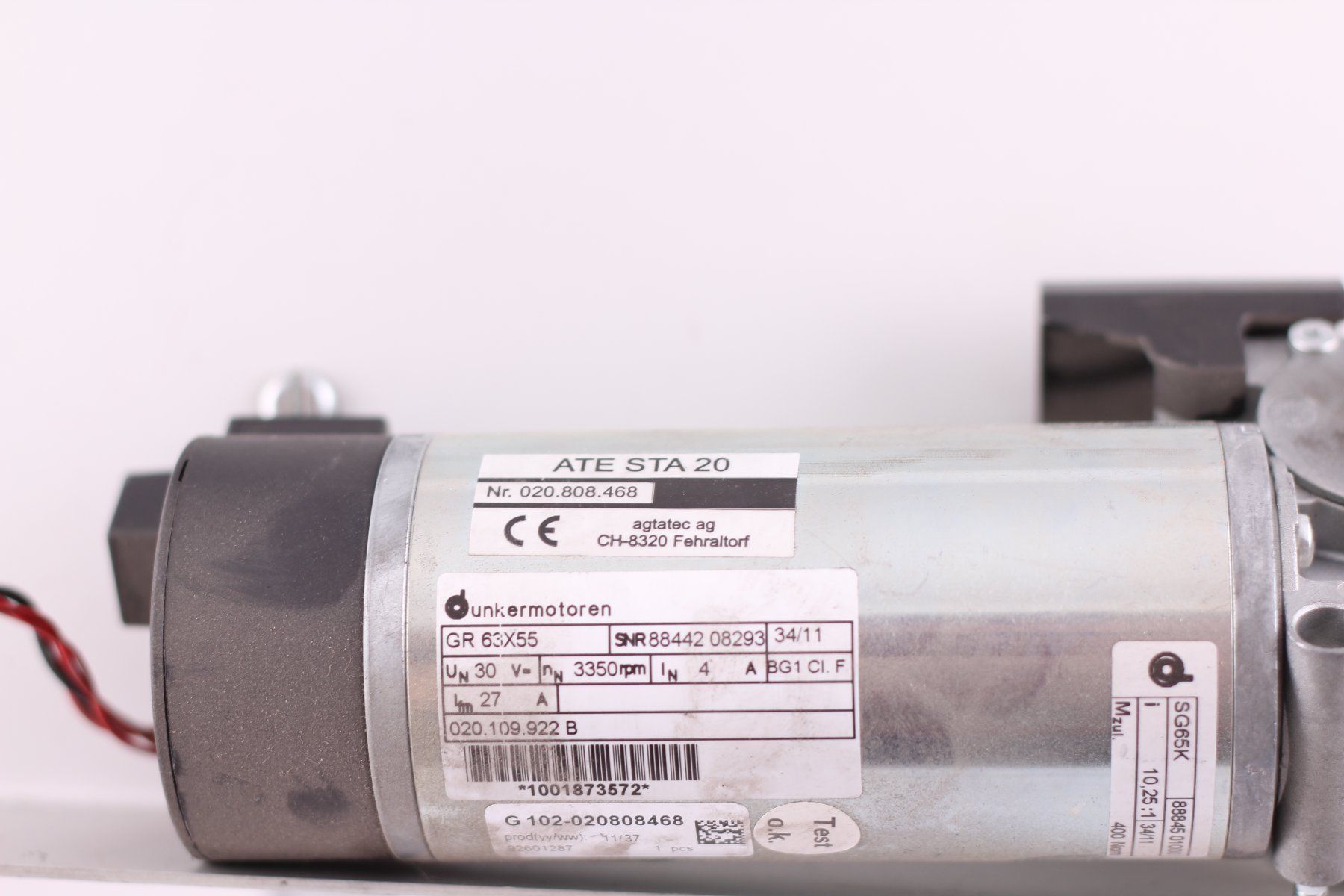 Motoren: Record Agatec ATE STA 20 020.808.468 W37/2011 – Gebraucht aus Winterthur von Hint17 1