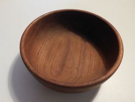 Teakholz Snakschale kleine Teakholz Schale  6 hoch  15 cm dm