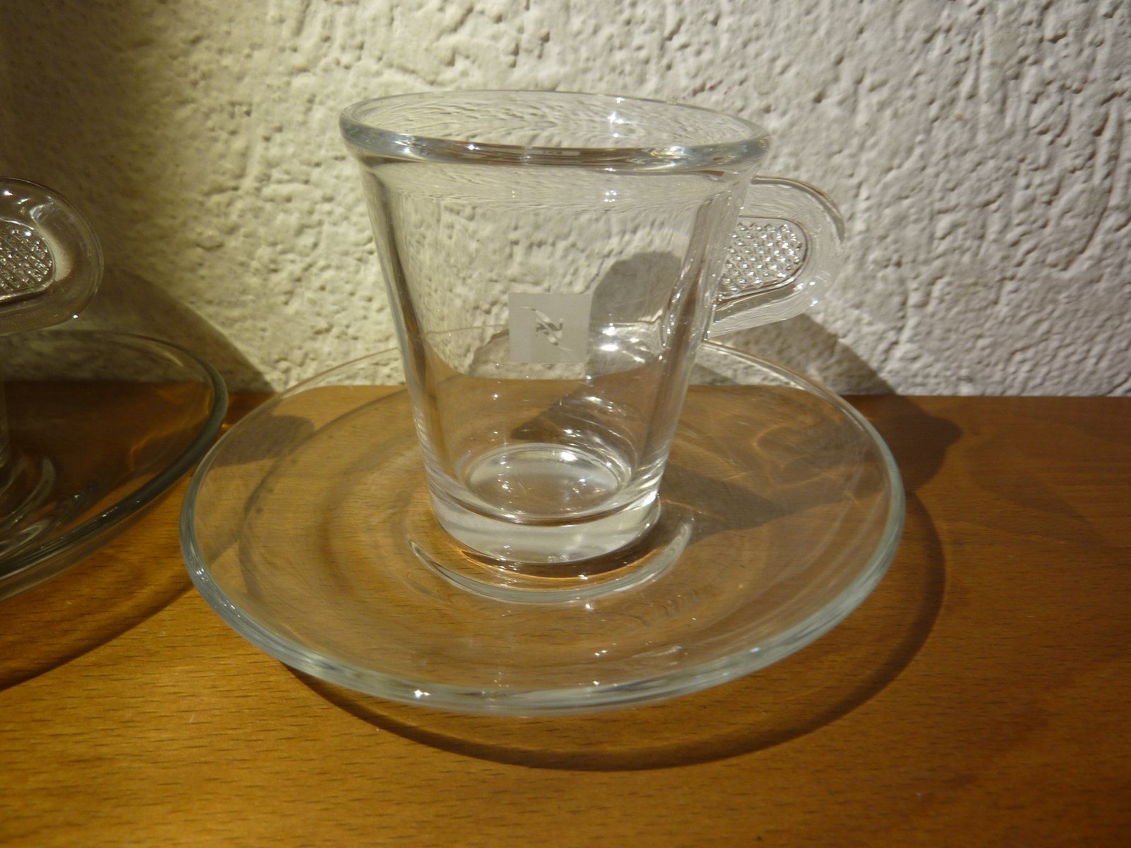 Nespresso Tassen: Nespresso Glastassen 7cm Höhe mit Unterteller – Gebraucht aus Hochfelden von swissice 2