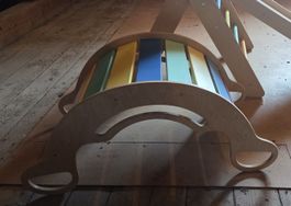 Kleinkind Spielgerät Holz bunt gebraucht