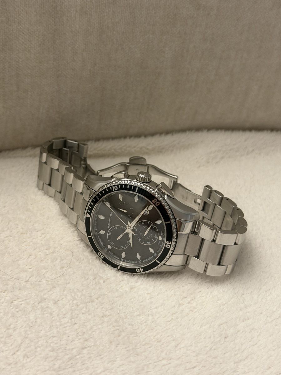 Hamilton Orologi: Hamilton Jazzmaster Seaview Chronograph – Ref. H375120 – Nuovo (secondo la descrizione) da Liestal venduto da arl_6tv7 6