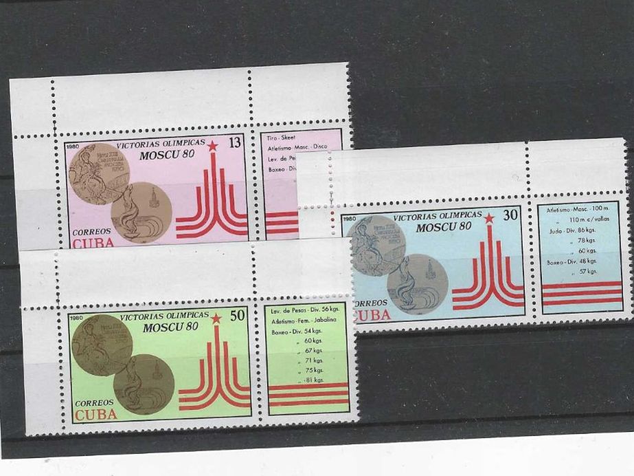 Alle Briefmarken: KUBA 1980 ** OLY.SO.SP. MOSKAU – Neu (gemäss Beschreibung) aus Dintikon von bonita099
