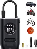 Elektrische Akku Luftpumpe Auto Fahrrad Ball Digitalanzeige