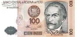 Peru 100 Intis 1987 P-133 UNZ