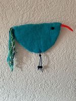 Witzige Wanddekoration / Filzvogel, neu, tolle Farbe!
