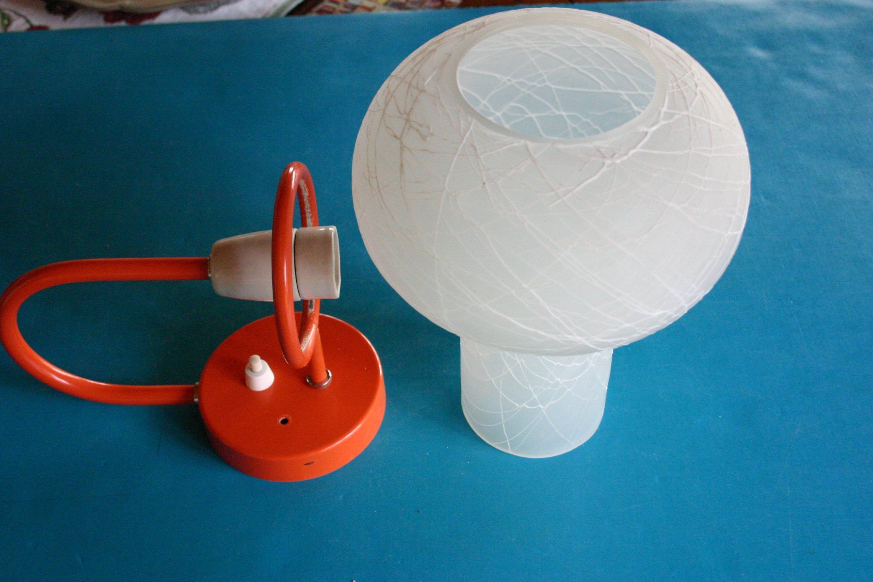 Lampade: Wandleuchte, Wandlampe mit Opalglas – Usato da Winkel venduto da gabriele56 7