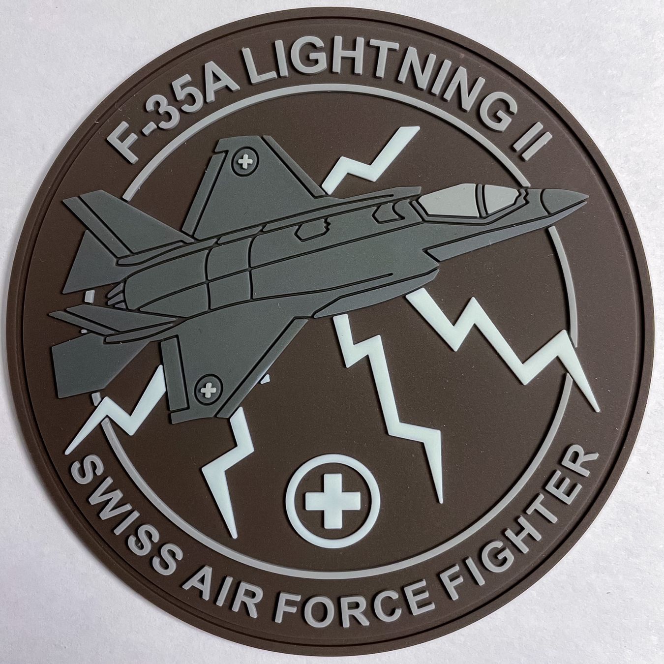 Armée suisse Insignes: Schweizer Luftwaffe F-35A Patch PVC glow in the dark – Neuf (Voir description) à Bern par mercandante