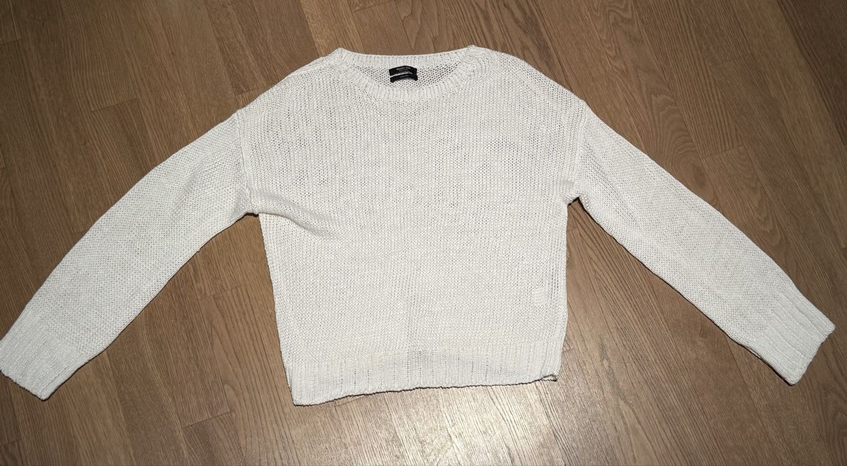 Massimo Dutti Maglioni & Felpe: Massimo Dutti  100% Leinenpullover, Weiss, Gr. S - Neuwertig – Nuovo (secondo la descrizione) da Ottenbach venduto da Suni_82