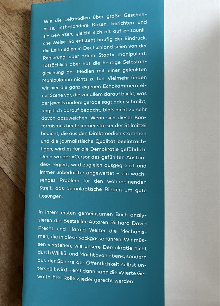 Libri: Die vierte Gewalt – Nuovo (secondo la descrizione) da Buchs AG venduto da Allerleis 2