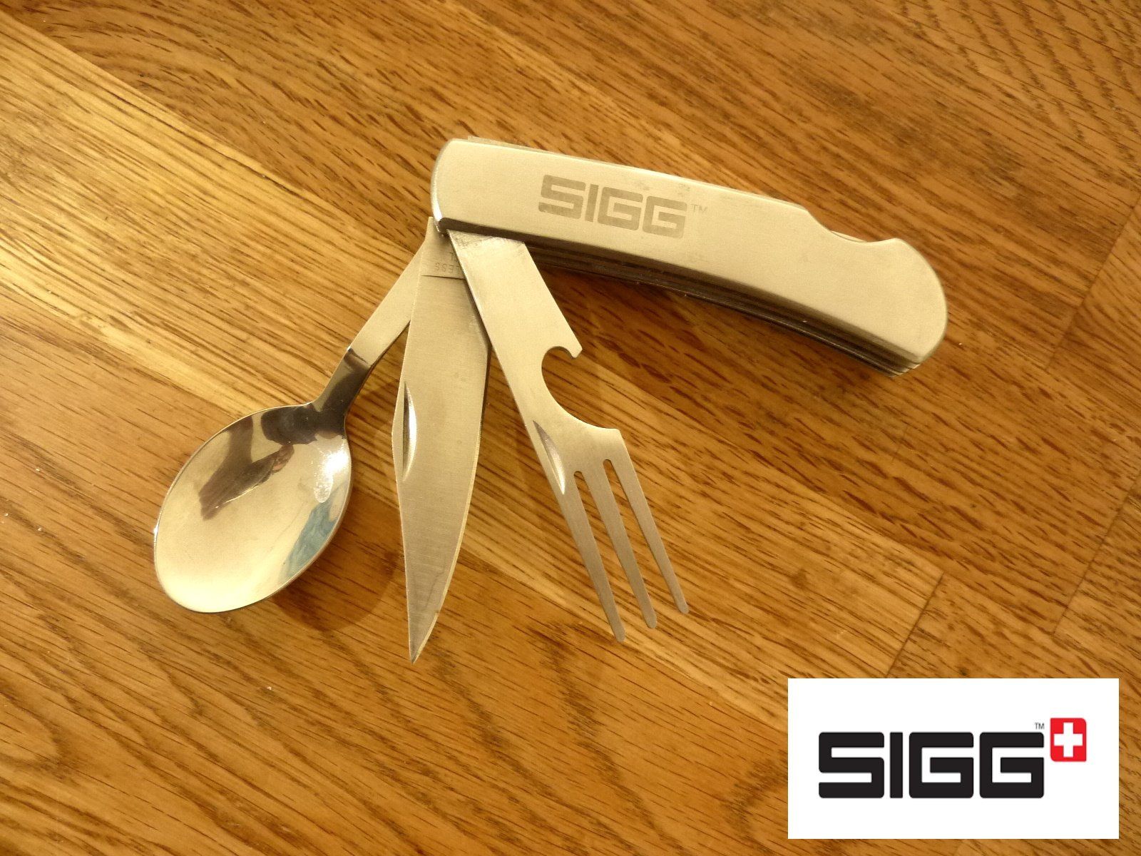 Coltelli tascabile: SIGG Outdoor Besteck Messer Edelstahl – Usato da Hochfelden venduto da swissice