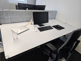 USM Haller Schreibtische weiss - 10 Stk. - gepflegt
