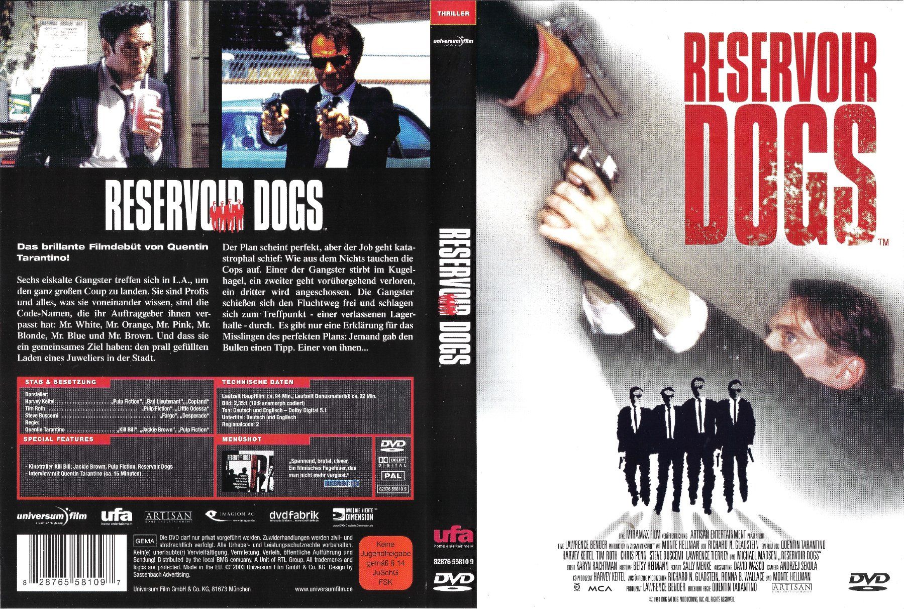 Alle DVDs: Reservoir Dogs – Gebraucht aus Zürich von Cineasten