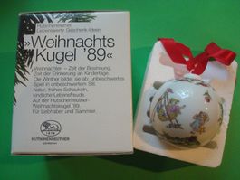 Weihnachtskugel 1989 Hutschenreuther