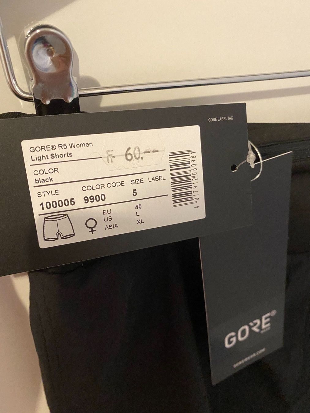 Pantaloni: GORE R5 LIGHT SHORTS Running Damen, 40 – Nuovo e nell'imballaggio originale da Luzern venduto da falena01 4