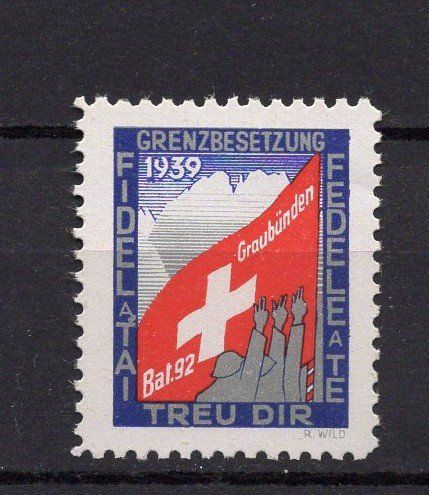 Autobahnvignetten: M177  /  Bat. 92 1939 – Gebraucht aus Ste-Croix von MONT-TAGNAC