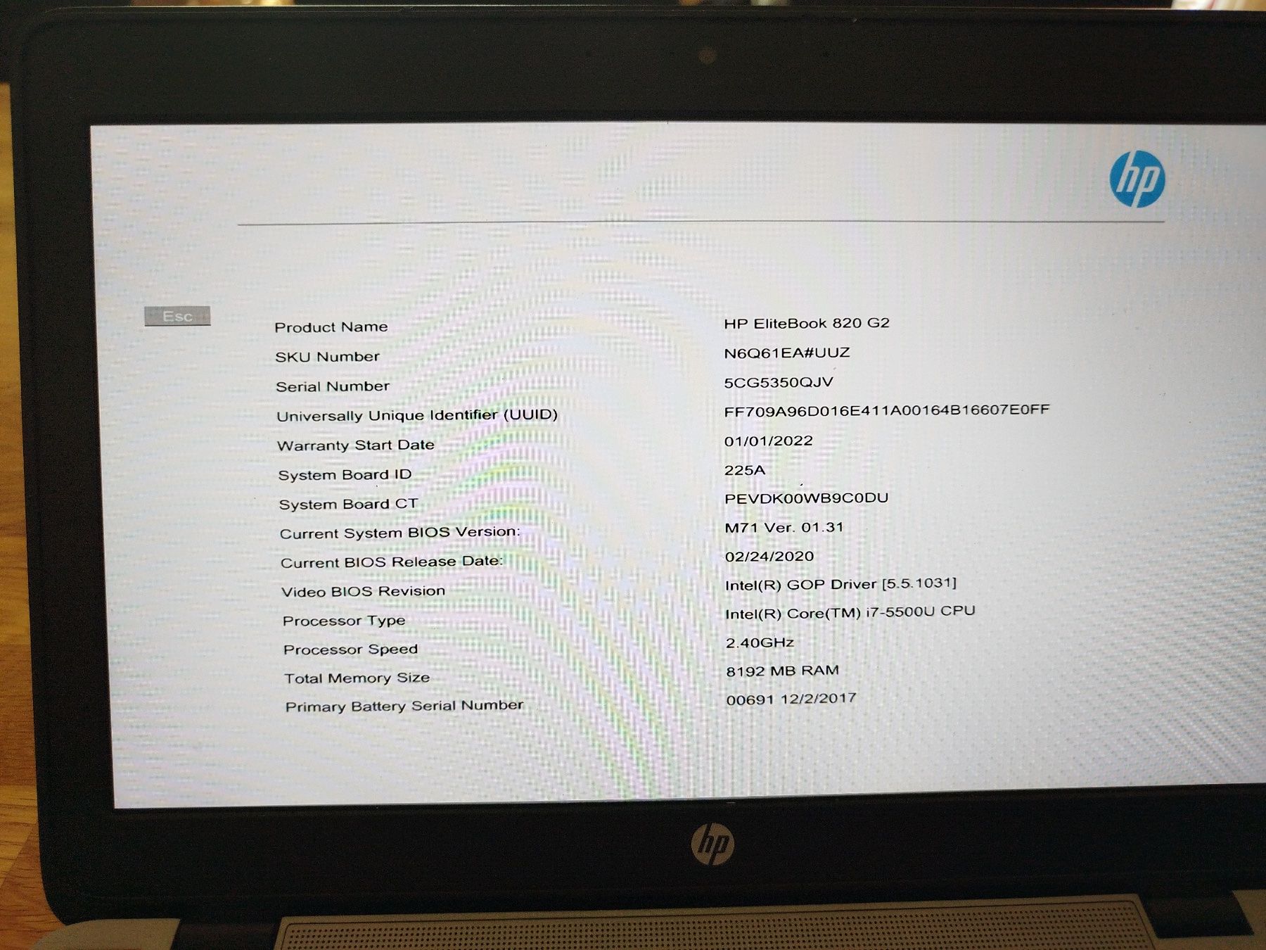 Hewlett Packard Notebooks: HP EliteBook 820 G2 DEFEKT – Gebraucht aus Rubigen von Honda750 3