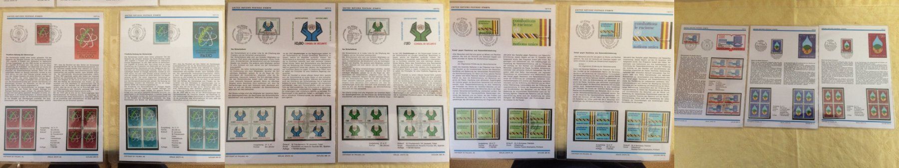 Alle Briefmarken: Div. BL. UNION NATIONS POSTAGE STAMPS 1975-1979 – Neu (gemäss Beschreibung) aus Buchs AG von ReaNaTsch 3