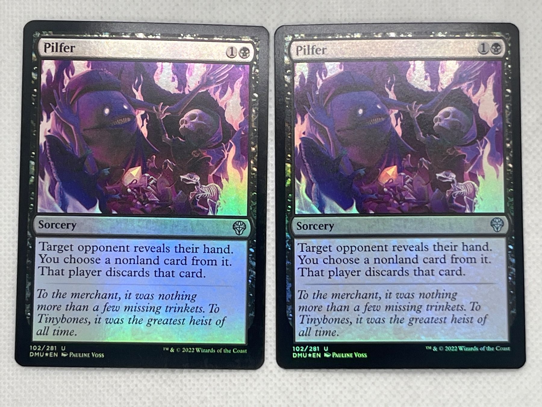 Magic The Gathering Carte collezionabili: 2x Pilfer Foil 102/281 DMU U. – Usato da Hinterkappelen venduto da Kim1992