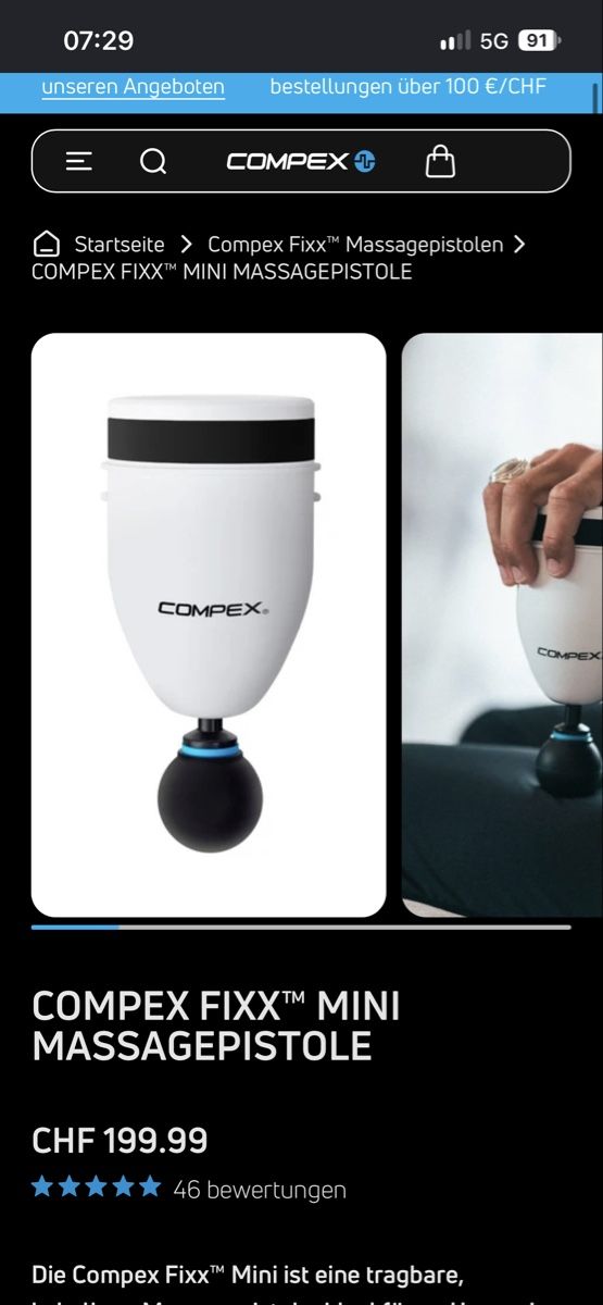 Compex Appareils de massage: Massagepistole Compex  – D'occasion à Zug par kev_hd96 1
