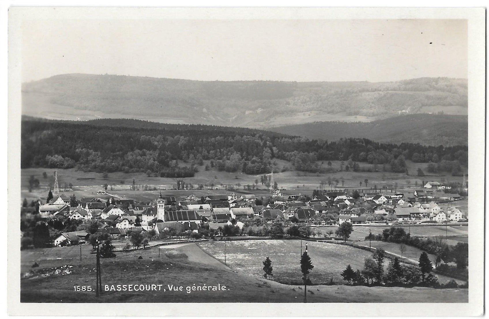 Cartes postales: Bassecourt Vue Générale – D'occasion à Olten par clotaldi