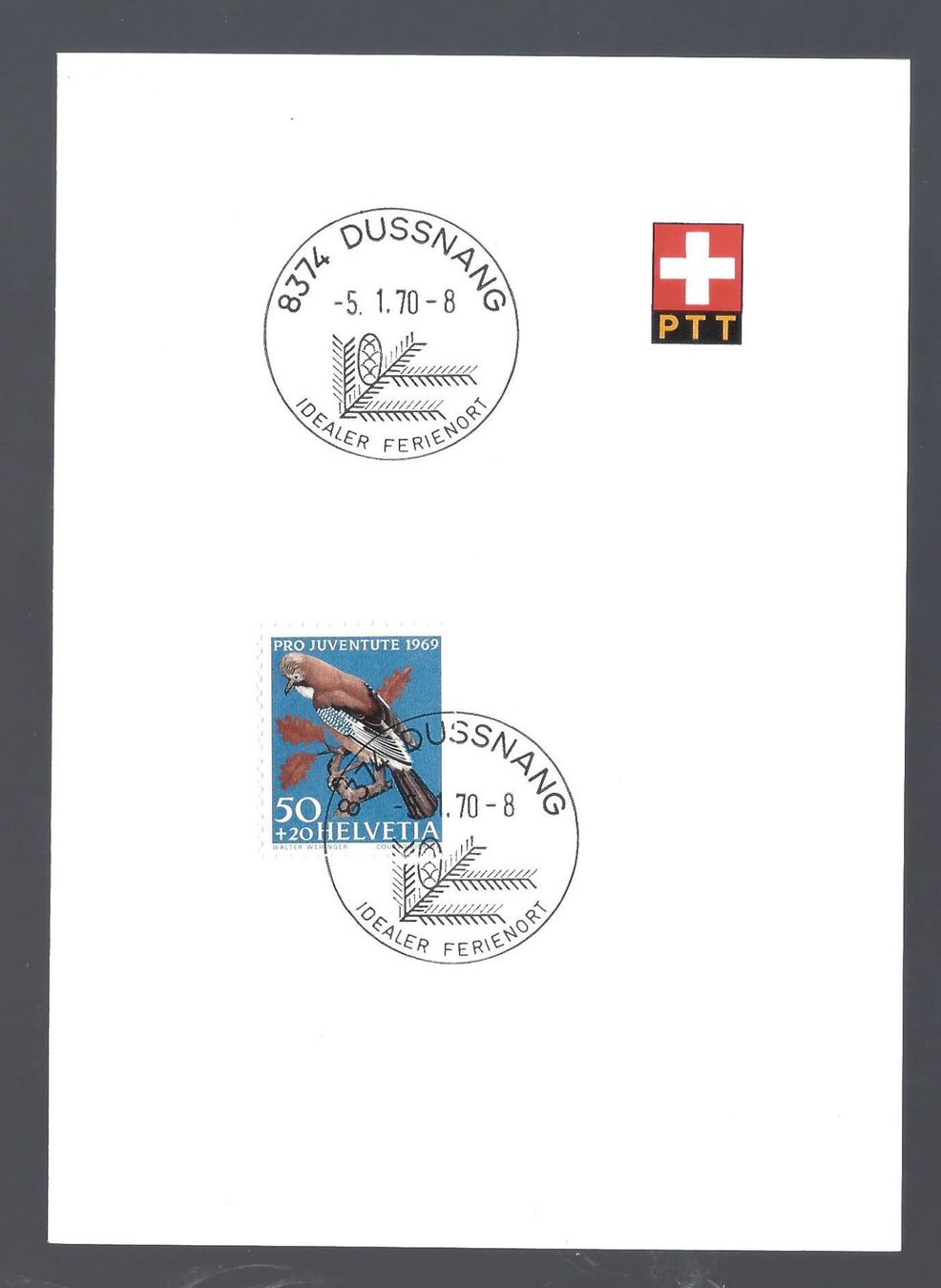 Tutti i francobolli: PTT Bögli mit Sst DUSSNANG 5.1.70 – Nuovo (secondo la descrizione) da Les Valettes venduto da Nuba1