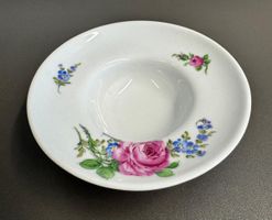 Untertasse Porzellan mit Rosenmuster Durchmesser 11 cm