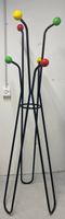 Vintage Metal Coat Rack with Colorful Ball Hooks