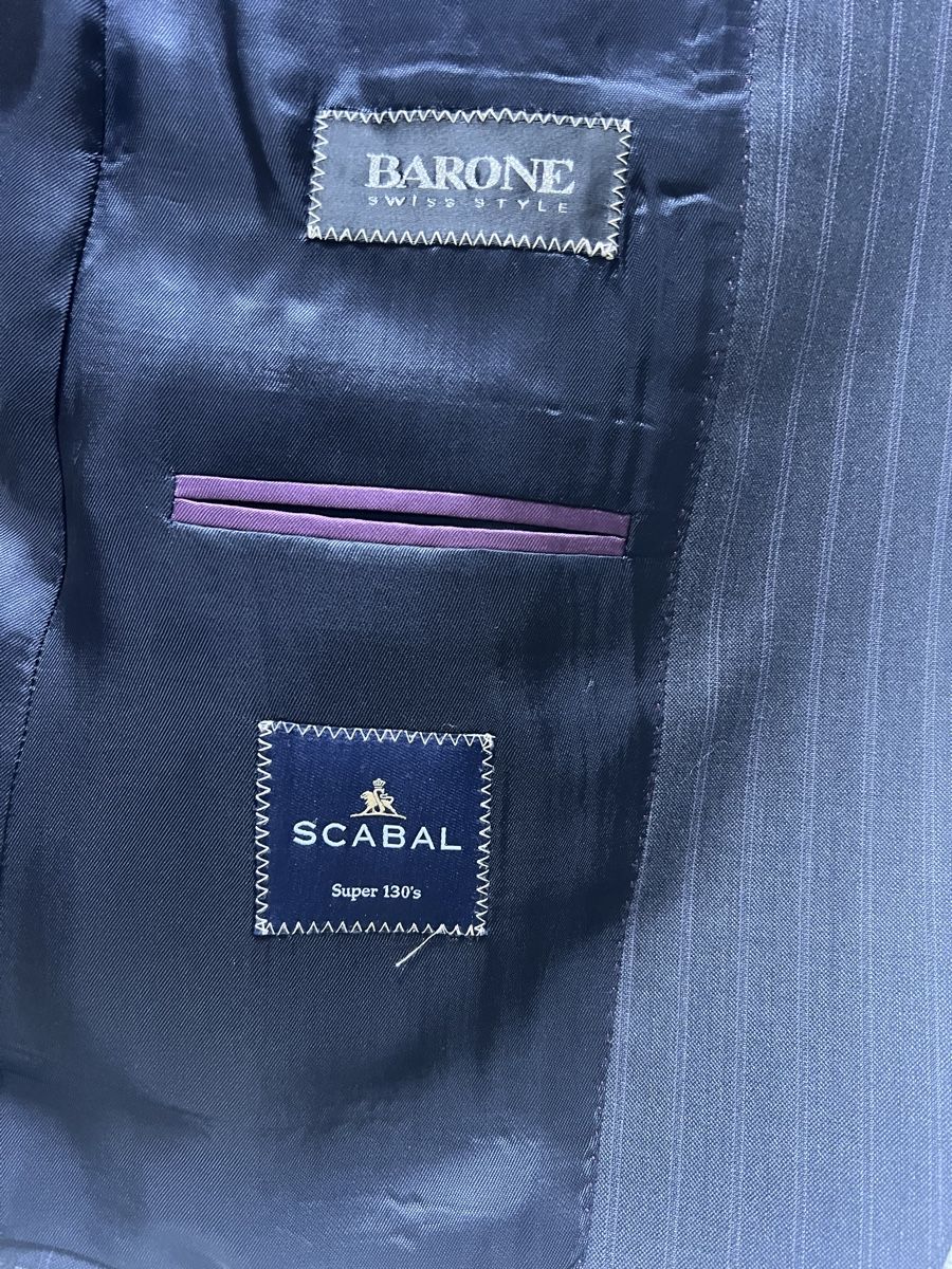 Completi: Barone Suit, SCABAL Fabric, Striped, Size 48, Fall Special – Usato da Baar venduto da kri_m7t2 2