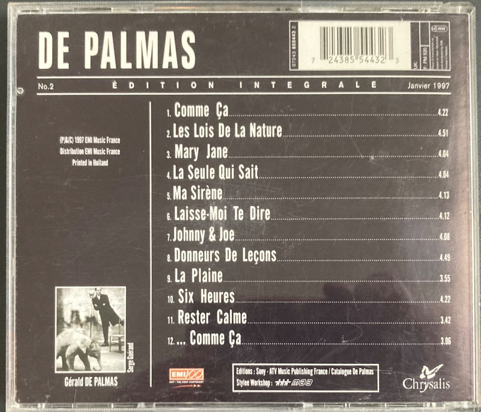 CDs: DE PALMAS - LES LOIS DE LA NATURE – Gebraucht aus Poliez-Pittet von Newtown-Records 1