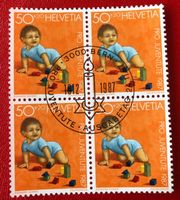 4 er Block Nr. J 304 mit Vollstempel Bern