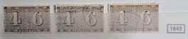 Timbres suisses 1943 4+6Rp
