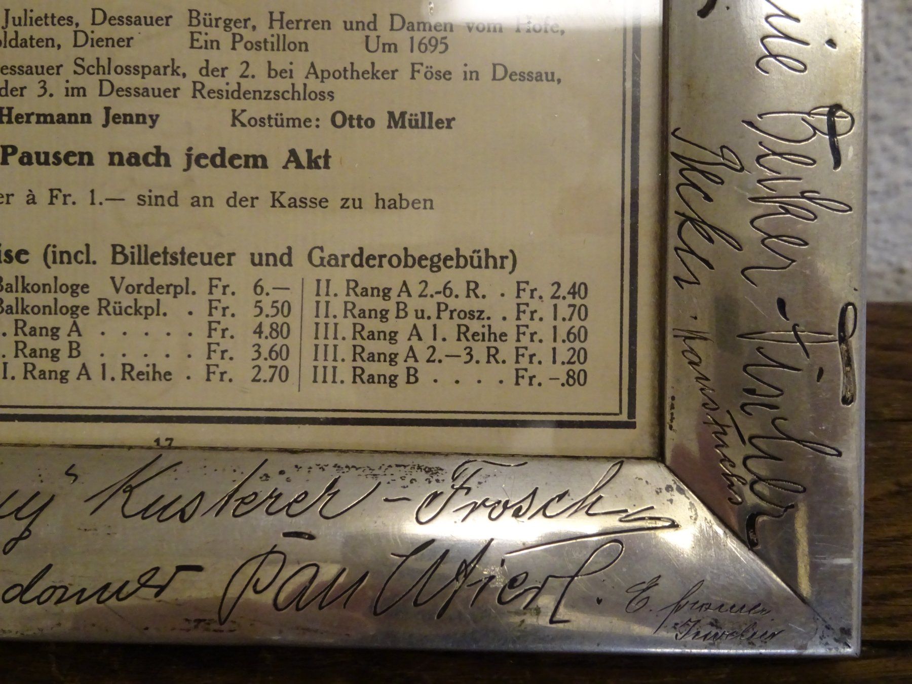 Autografi: Theater Pokal / Albert Pullman (1893-1965) Autogramm – Usato da Oetwil am See venduto da Golfsud 7