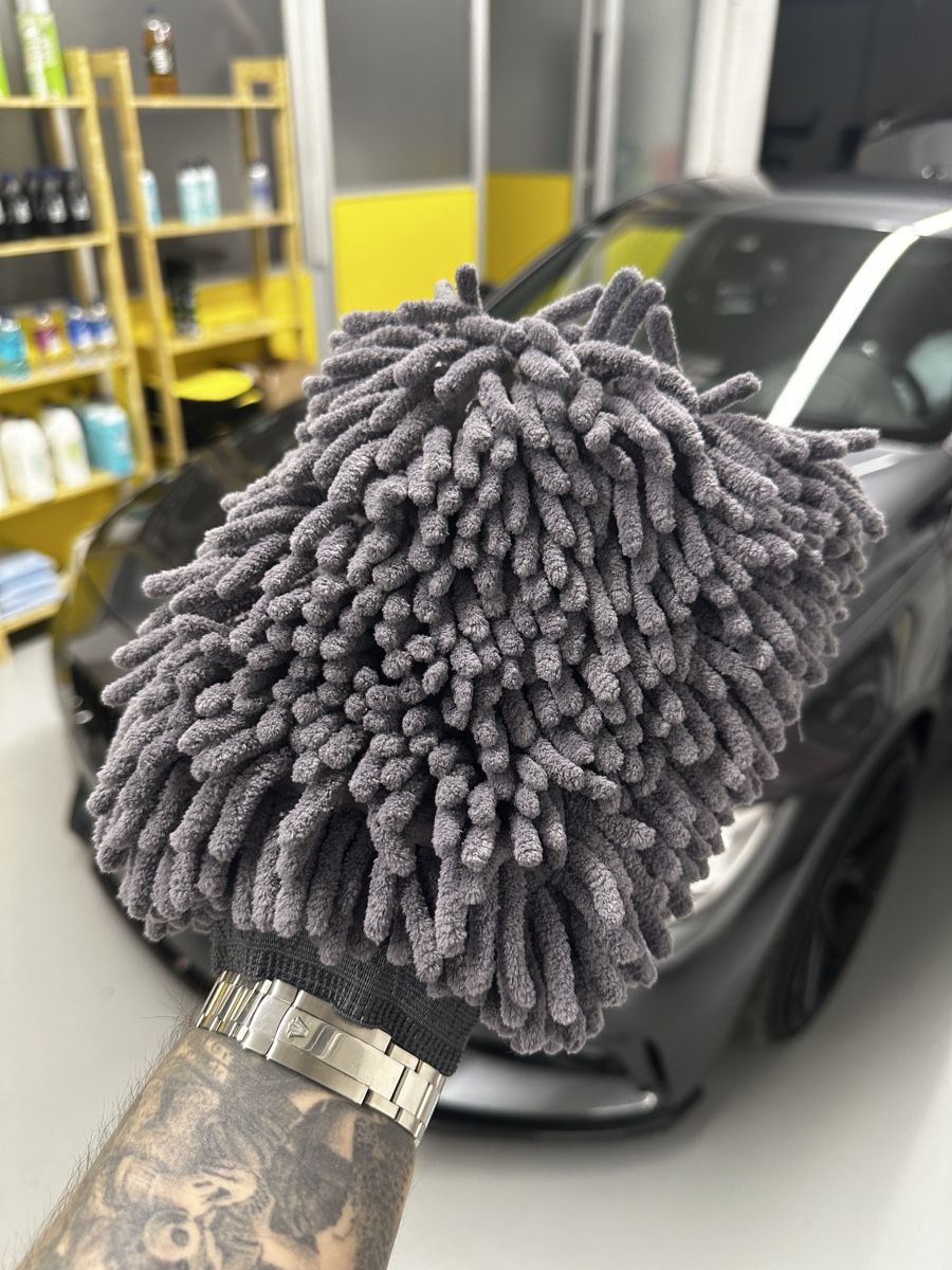 Handschuhe & Handstulpen: Auto Waschhandschuh Mikrofaser grau – Neu und originalverpackt aus Au ZH von MSx2_Shop 1
