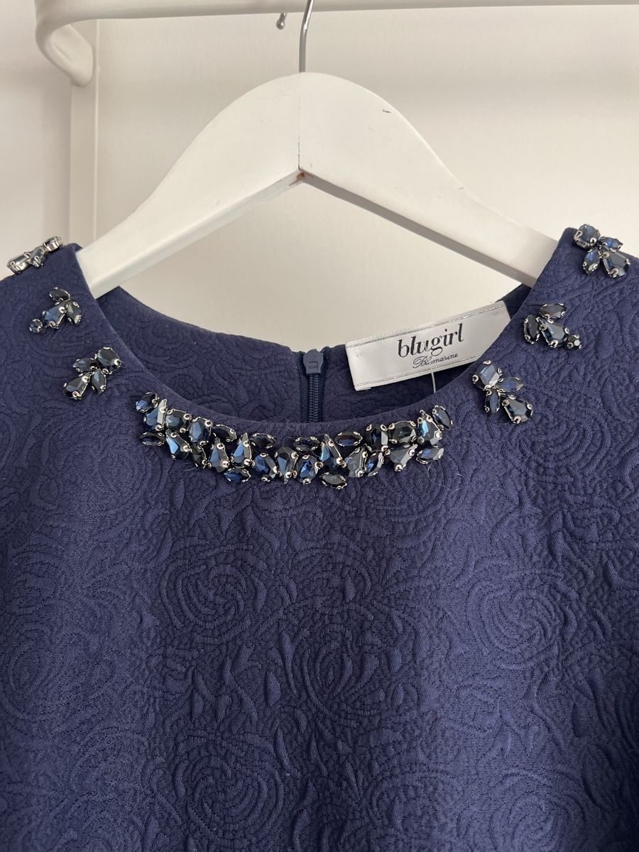 Blugirl Vestiti: Kleid Blugirl, Gr. 36, dunkelblau  – Usato da Solothurn venduto da Brini06 1