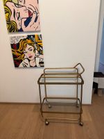Stylischer Servierwagen - Gold