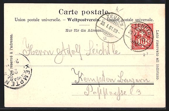 Cartoline postali: Teufen, Ortsansicht aus der Vogelschau – Usato da Berlin venduto da bartko-reher 1