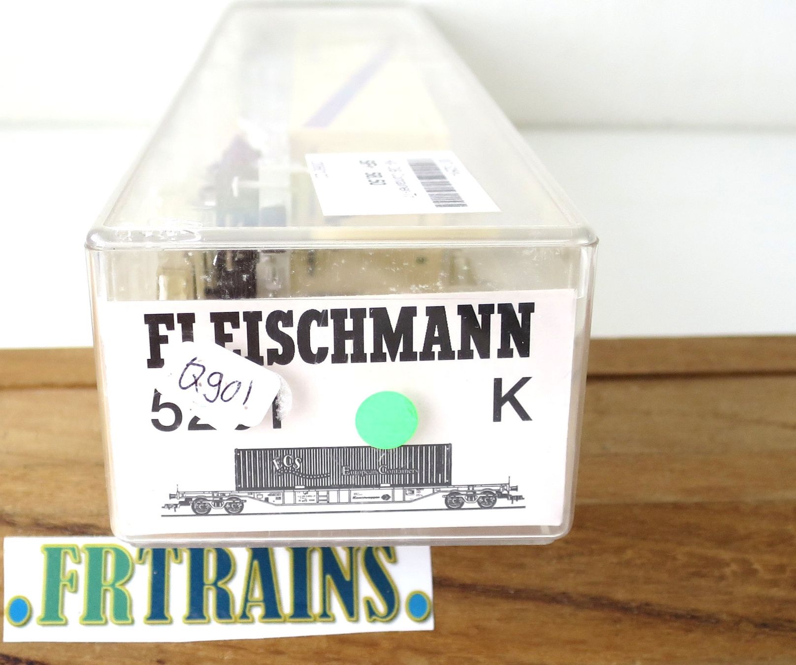 Fleischmann Modellini di ferrovie: FLEISCHMANN 5251 DB WAGON PORTE CONTAINER THYSEN HANNIEL – Usato da Gland venduto da FRtrains 6