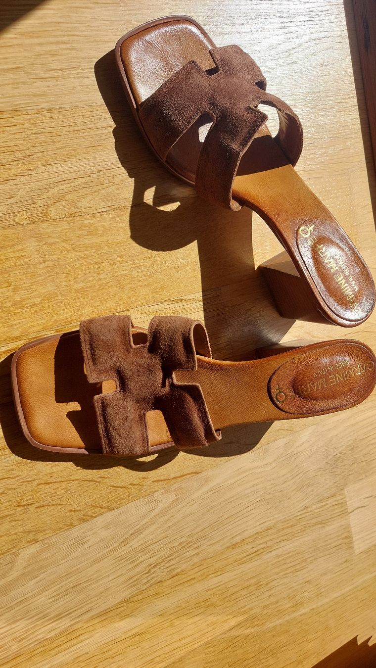 Damenschuhe: wunderschöne Leder Sandalen – Neu und originalverpackt aus Basel von Sil_Yes