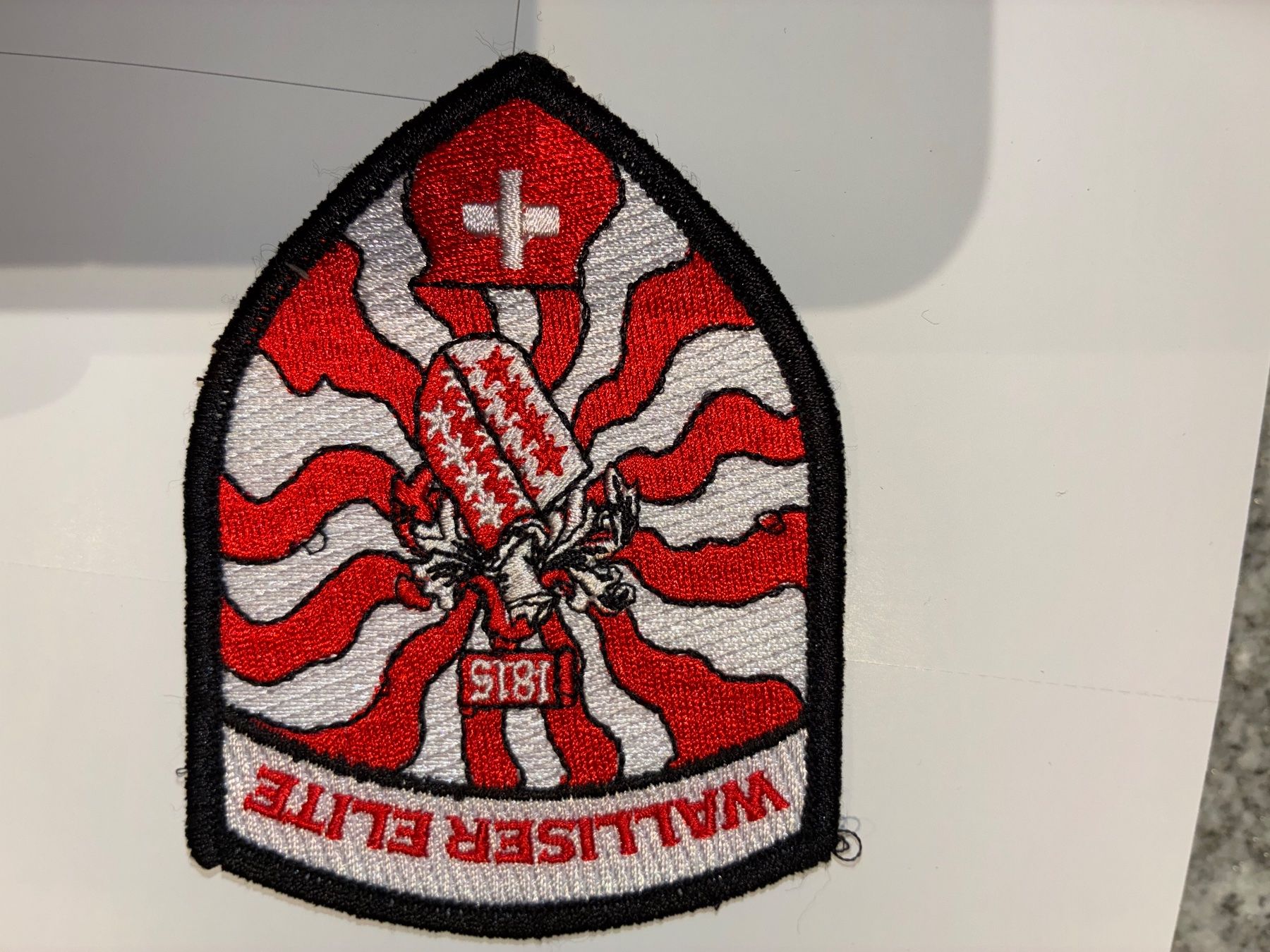 Schweizer Armee Patches: Badge Walliser Elite – Gebraucht aus Oberiberg von stab
